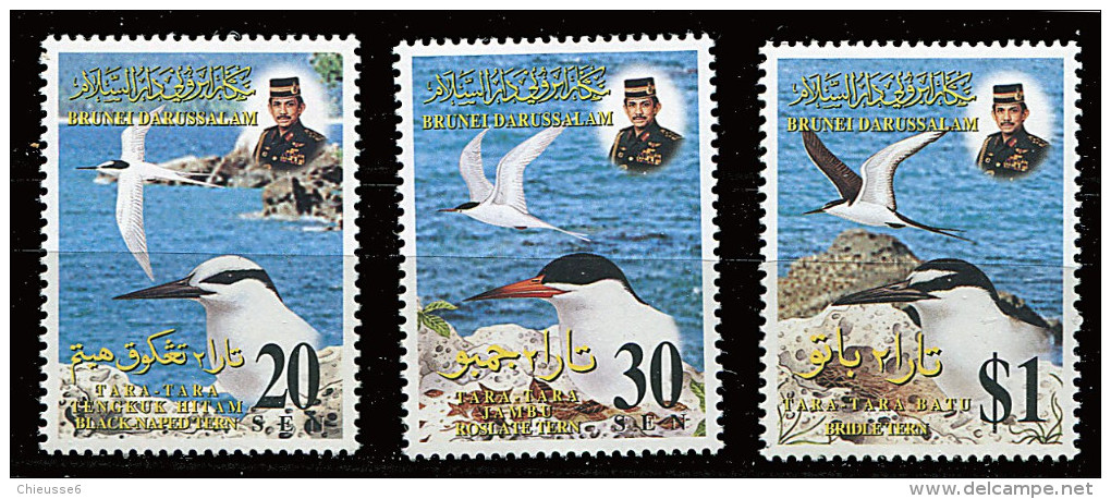 Brunei ** N° 519 à 521 - Oiseaux (IV) - Brunei (1984-...)