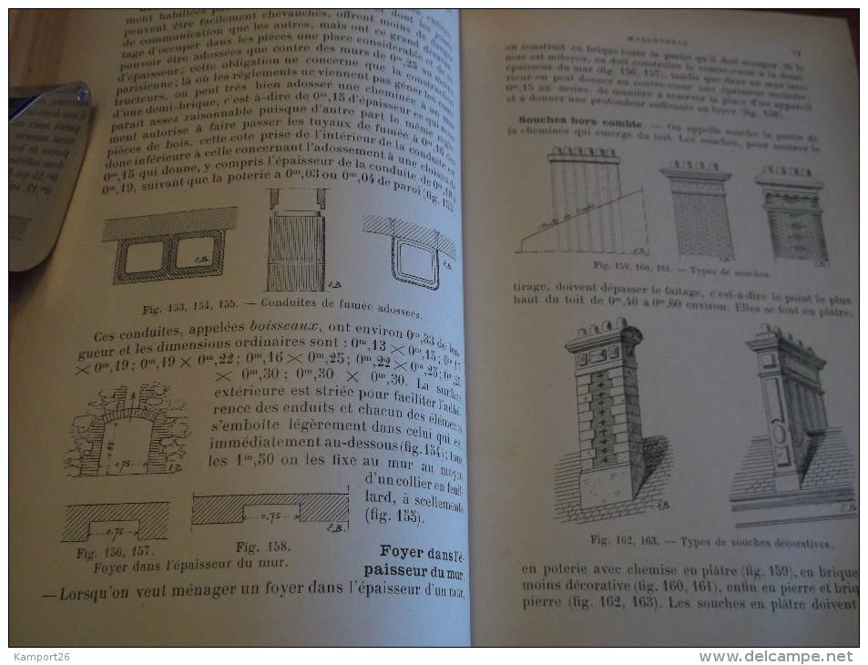 1900 TRAITÉ DE CONSTRUCTIONS CIVILES Barberot  Illustré - Interieurdecoratie