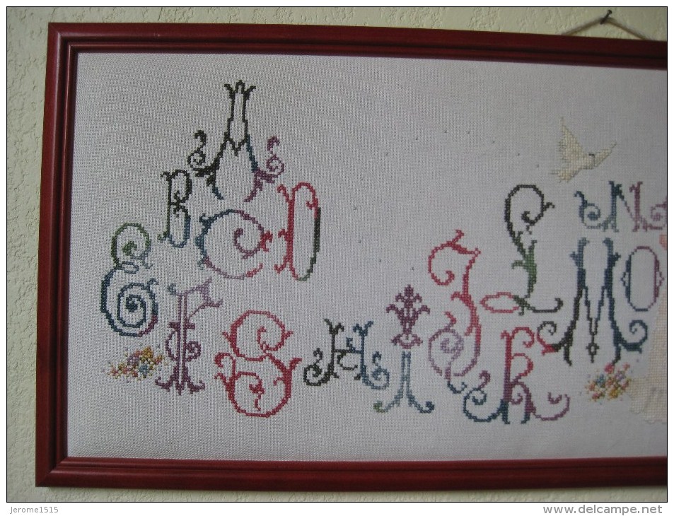 Broderie En Points Comptés : L´alphabet De L´ange  & - Point De Croix