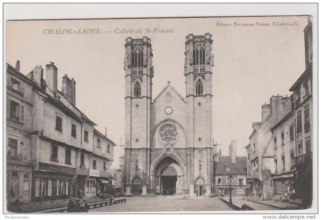 Saône Et Loire :   CHALON  Sur   SAONE  :  Cathédrale    St  Vincent - Chalon Sur Saone