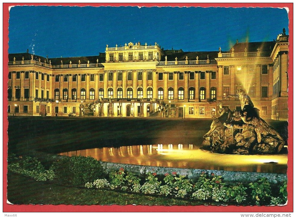 CARTOLINA NV AUSTRIA - VIENNA - Castello Di Schonbrunn - Notturno - 10 X 15 - Schloss Schönbrunn