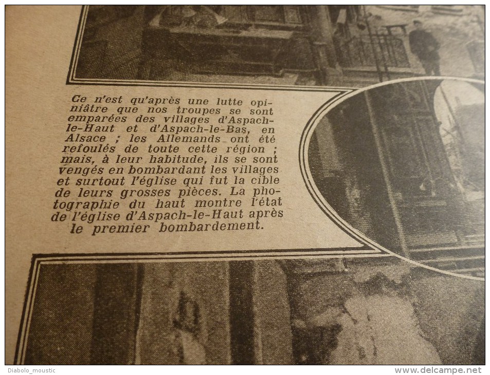 1915 JOURNAUX de GUERRE (LPDF): Riva;Aspach-le-Haut et A-le-B;Seddul-Bahr;Fusil- périscope;Hébuterne;Mesni l-les-Hurlus