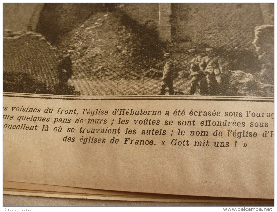 1915 JOURNAUX de GUERRE (LPDF): Riva;Aspach-le-Haut et A-le-B;Seddul-Bahr;Fusil- périscope;Hébuterne;Mesni l-les-Hurlus