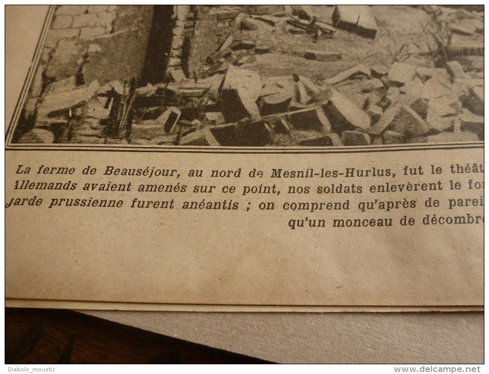 1915 JOURNAUX de GUERRE (LPDF): Riva;Aspach-le-Haut et A-le-B;Seddul-Bahr;Fusil- périscope;Hébuterne;Mesni l-les-Hurlus