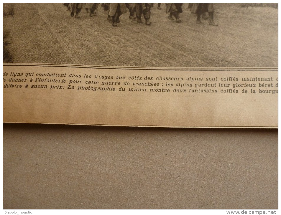 1915 JOURNAUX de GUERRE (LPDF): Riva;Aspach-le-Haut et A-le-B;Seddul-Bahr;Fusil- périscope;Hébuterne;Mesni l-les-Hurlus