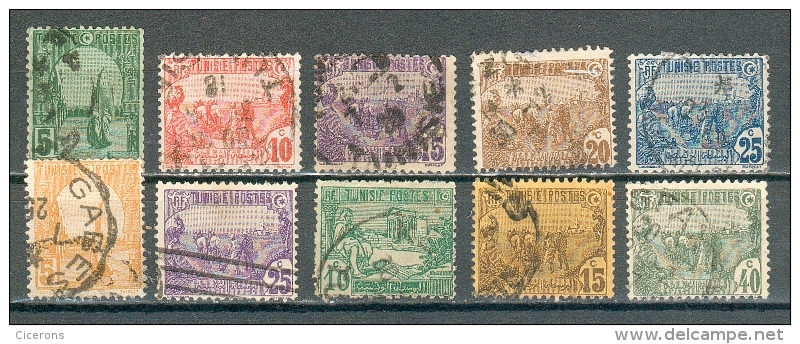 Collection TUNISIE ; Colonies ; 1906-26 ; Y&T N°  ; Lot 003 ;  Oblitéré - Oblitérés