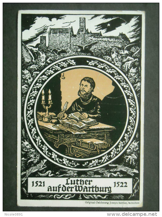 Dt. Reich Privatganzsache PP 37 C1 - Luther Wartburg - Unbraucht Mit Sonderstempel - Autres & Non Classés