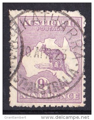 Australia 1915 Kangaroo 9d Violet 3rd Watermark MEEKATHARRA, WA Used - Corner - Oblitérés