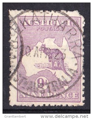 Australia 1915 Kangaroo 9d Violet 3rd Watermark MEEKATHARRA, WA Used - Corner - Used Stamps