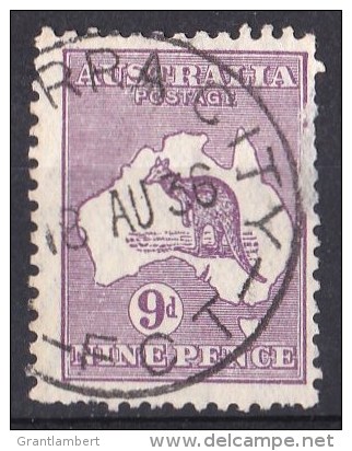 Australia 1932 Kangaroo 9d Violet C Of A Watermark CANBERRA CITY Used - Thin - Oblitérés