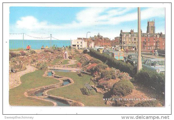 WEST CLIFF GARDENS CROMER USED 1974 WITH MOTOR CARS NR HOLT AYLSHAM MUNDESLEY NORFOLK - Altri & Non Classificati