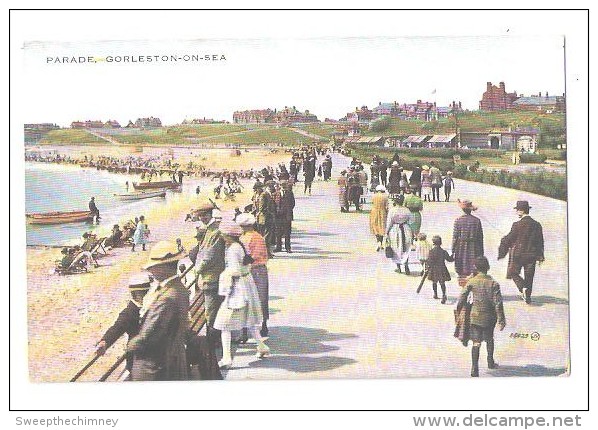 GORLESTON ON SEA PARADE PROMENADE USED 1926 NR GT GREAT YARMOUTH NORFOLK - Otros & Sin Clasificación