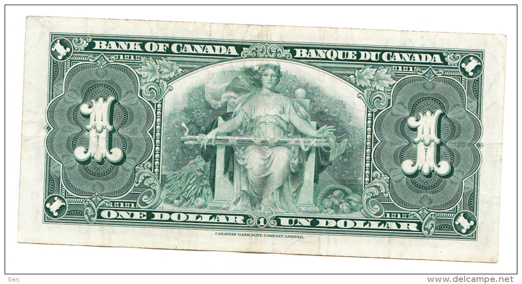 Canada 1 Dollar 1937 Coyne-Towers VF P 58e 58 E - Canada