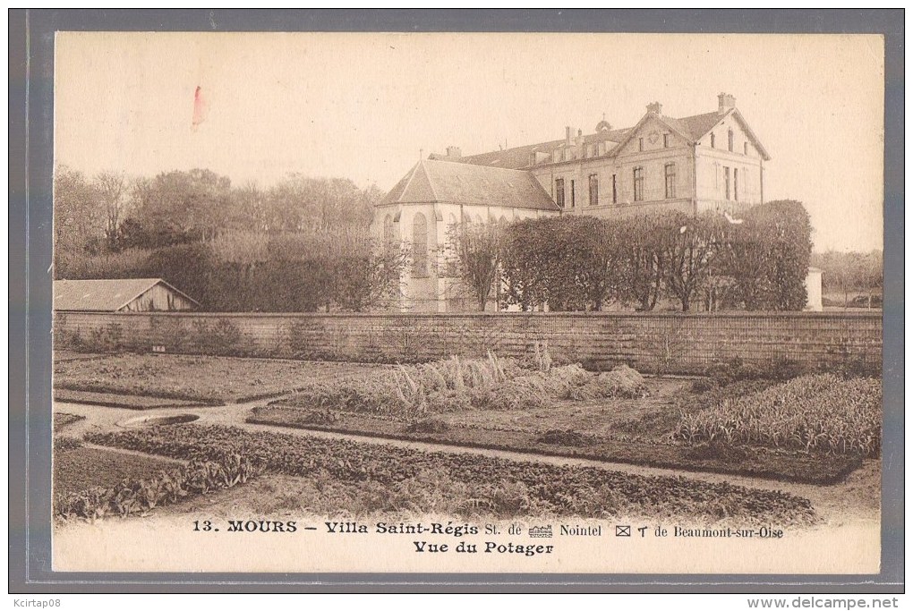 MOURS . Villa Saint - Régis . Vue Du Potager . - Mours