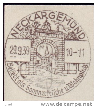 Deutsches Reich - Sonderstempel - Neckargemünd 29.9.1939 - Maschinenstempel (EMA)