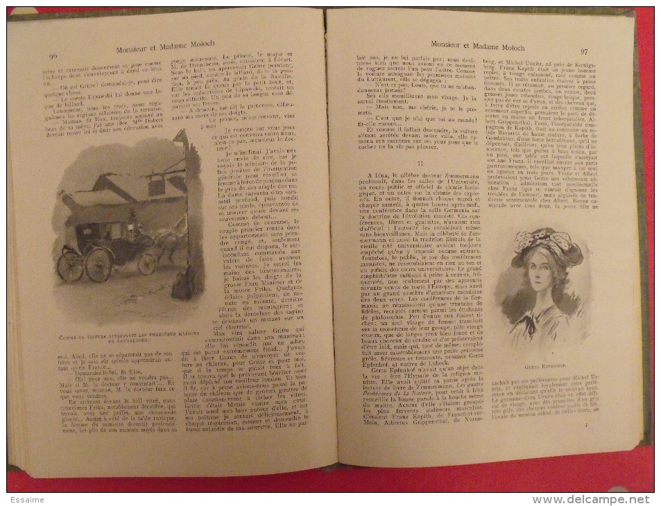 Monsieur et madame Moloch. Marcel Prévost. illustré par Georges Scott. Fayard . 1910.  128 pages.