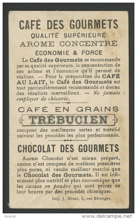 PRIX FIXE, Chocolat Des Gourmets, Chromo Lith. J. Minot Enfants, Rivière, Embuscade - Autres & Non Classés