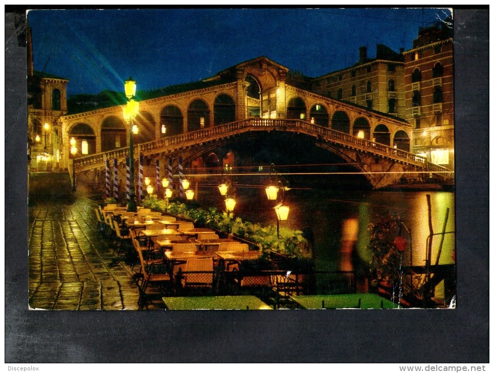 L2548 Venezia ( Venice, Italy ) Ponte Di Rialto E Canal Grande, Pont Bridge, Brucke - Notturno, By Night - Nocturne - Venezia