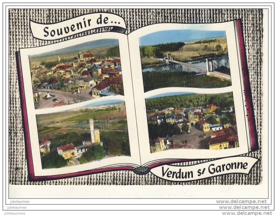 Verdun Sur Garonne Multivue Cpsm Bon Etat - Verdun Sur Garonne