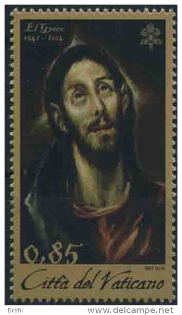 2014 Vaticano, El Greco Pittore, Serie Completa Nuova (**) - Unused Stamps