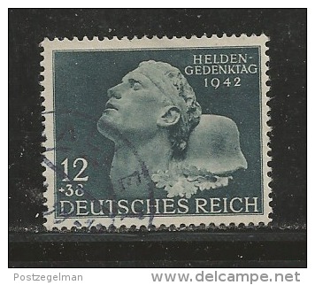 DEUTSCHES REICH, 1942, Used  Stamp(s), Heroes ,  MI 812, #16159 - Used Stamps