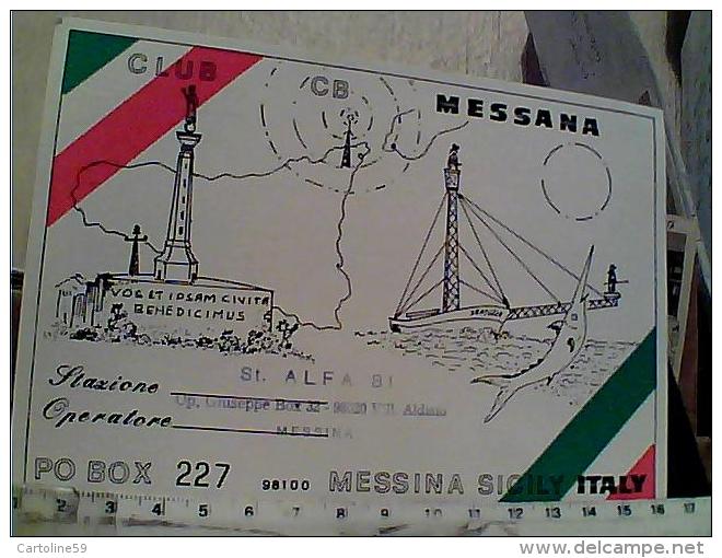 QSL MESSANA  DA MESSINA N1983  EM8434 - CB