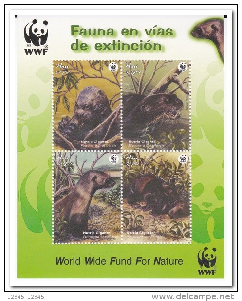 Peru 2004, Postfris MNH, Giant Otter, WWF - Peru