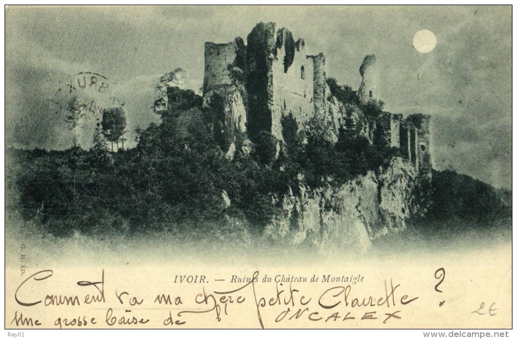 BELGIQUE - NAMUR - ONHAYE - FALAËN - Ruines Du Château De Montaigle. ( IVOIR !!! ) - Onhaye