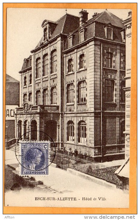 Esch S Alzette Hotel De Ville Old Luxembourg Postcard - Esch-Alzette