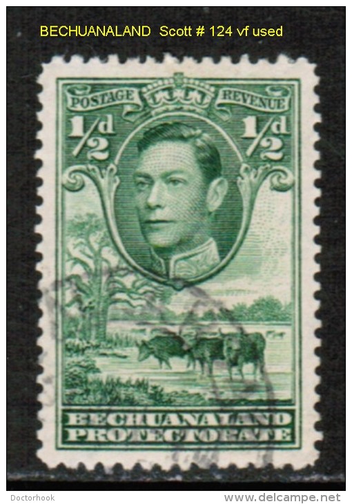 BECHUANALAND PROTECTORATE    Scott  # 124 VF USED - 1885-1964 Protectorat Du Bechuanaland