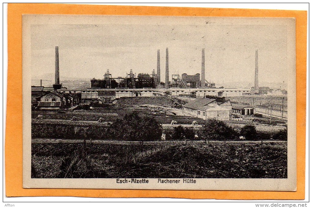 Esch S Alzette Achener Hutte 1910 Luxembourg Postcard - Esch-Alzette