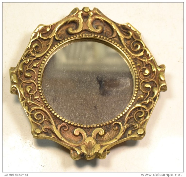 Miroir / Cadre En Bronze De Style Art Nouveau - Cuivres