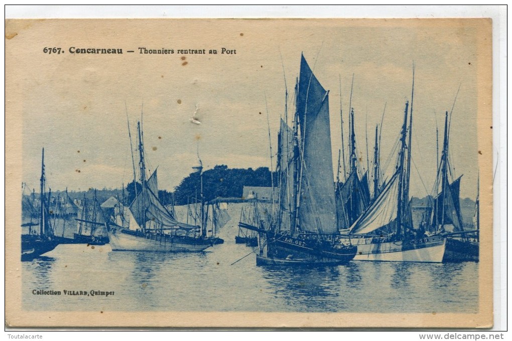 CPA 29 CONCARNEAU THONNIERS RENTRANT AU PORT 1926 - Concarneau