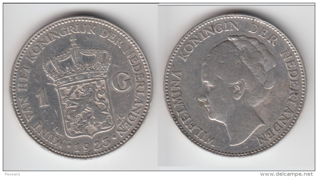 **** PAYS-BAS - NETHERLANDS - 1 GULDEN 1923 - ARGENT - SILVER **** EN ACHAT IMMEDIAT !!! - 1 Gulden