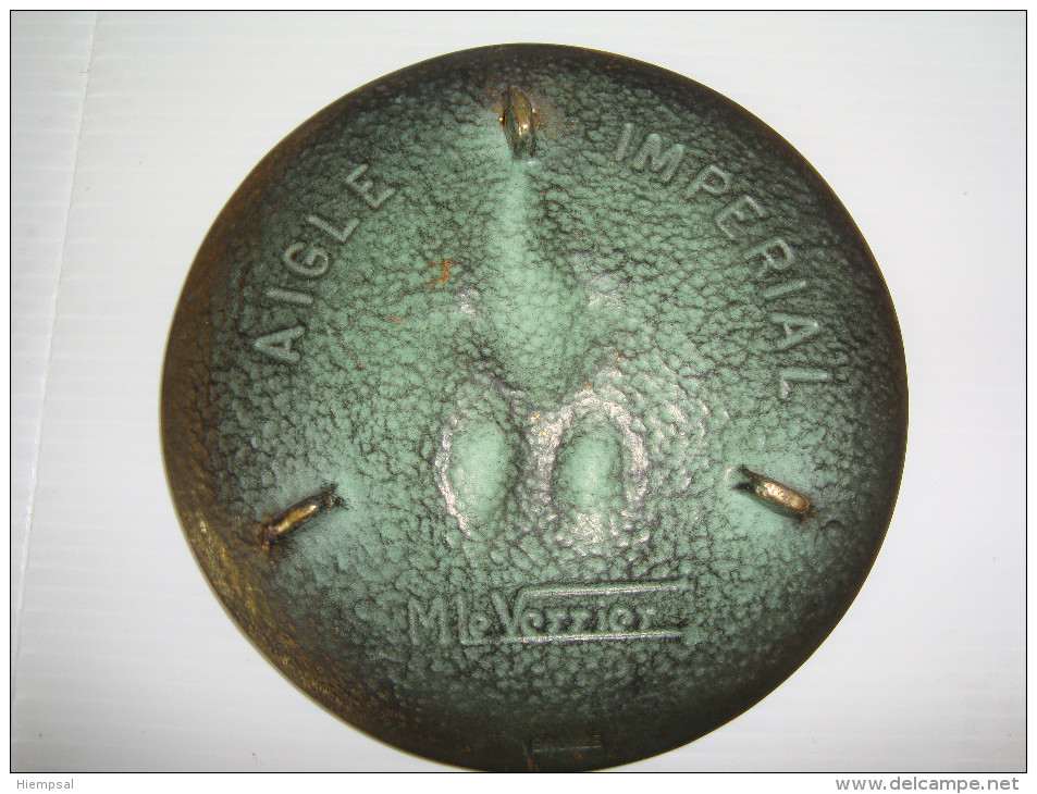 VIDE DE POCHE    AIGLE  IMPERIAL  EN BRONZE SIGNE M . LE VERRIER - Bronzes