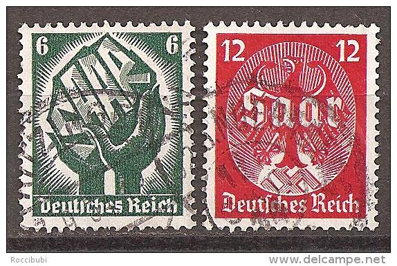 DR 1934 // 544/545 O Saarabstimmung - Gebraucht