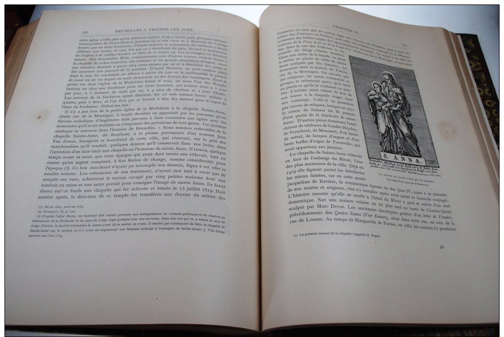 Louis Hymans BRUXELLES A TRAVERS LES AGES 2 Volumes In-folio Bruylant Christophe Et Cie éditeur Fin 19è - Belgique