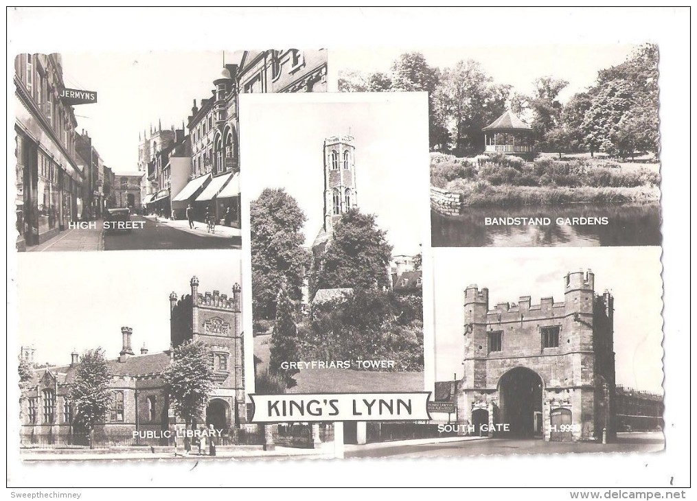 Kings Lynn Multiview Norfolk Postcard Unused - Autres & Non Classés
