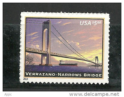 ETATS-UNIS. Pont Verrazano–Narrows,N-Y.Brooklyn (4200 M) Un T-p Neuf ** Auto-collant. Haute Faciale.Yv.4690.Côte 14 Euro - Neufs