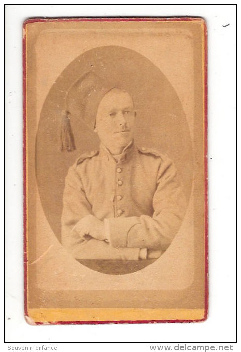 Photographie Photo Militaire Sur Carton Algerie Blida Blidah 1884 J A Gasquet - War, Military