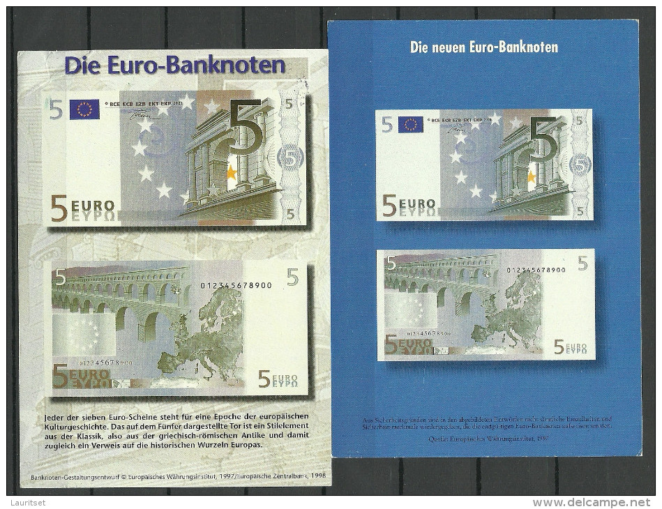 Deutsche Postkarten 1999 10 EUR Bank Notes Nach Estland Gesendet - Monnaies (représentations)