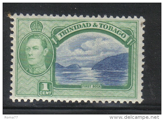 W1156 - TRINIDAD 1938 , Giorgio VI Il N. 138 Linguella Leggera * - Trindad & Tobago (...-1961)