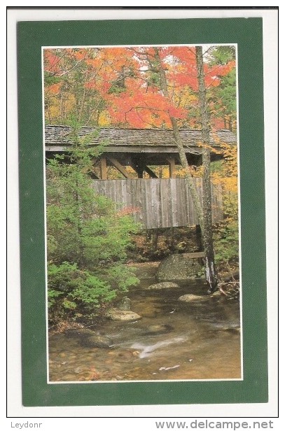 Covered Bridge Over Lost River, Kinsman Notch, North Woodstook, New Hamshire - White Mountains