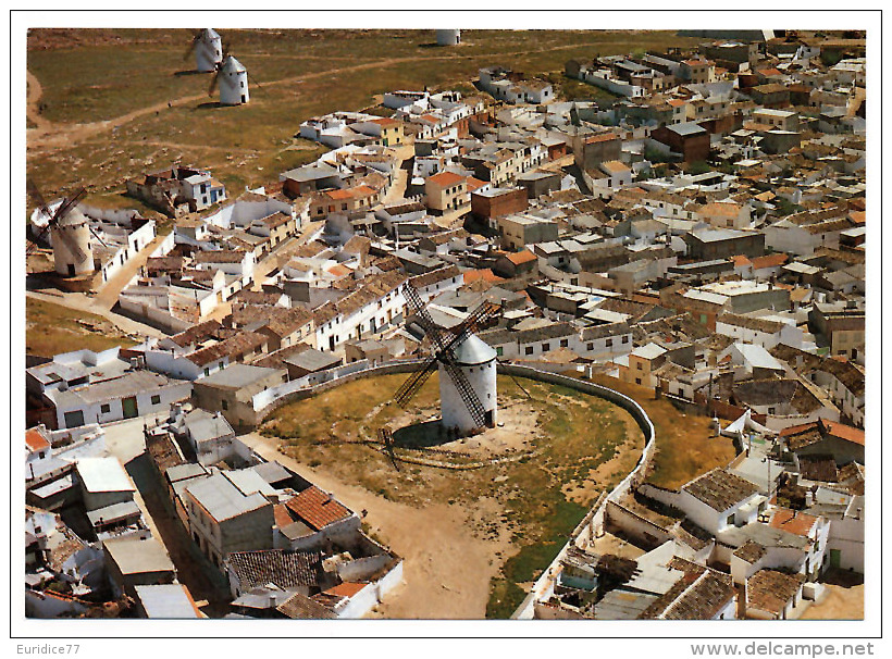 Spain - Windmills Of Campo De Criptana (Ciudad Real) Postcard - Molinos De Viento