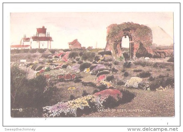 HUNSTANTON GARDEN OF REST UNUSED OLD POSTCARD NORFOLK - Sonstige & Ohne Zuordnung