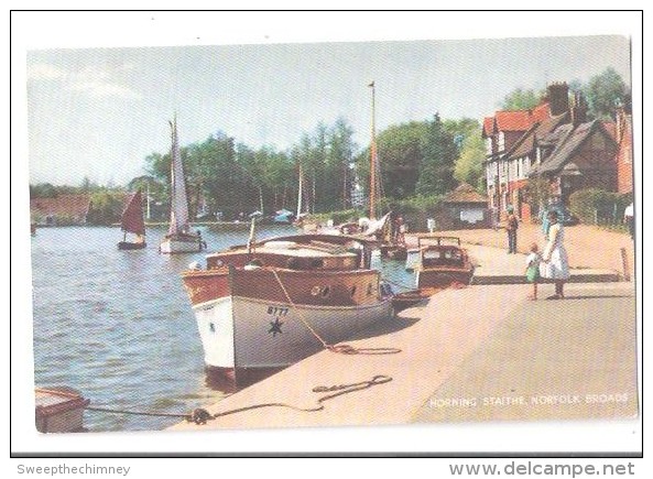NORFOLK BROADS - HORNING STAITHE UNUSED OLD POSTCARD NORFOLK SALMON PC - Other & Unclassified