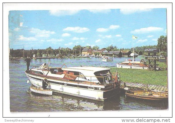 COLDHAM HALL NORFOLK BROADS USED 1967 OLD POSTCARD NORFOLK - Otros & Sin Clasificación