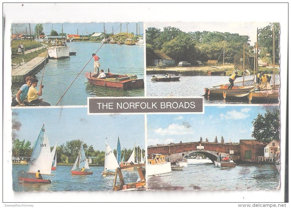 THE NORFOLK BROADS USED 1969 OLD POSTCARD NORFOLK - Other & Unclassified