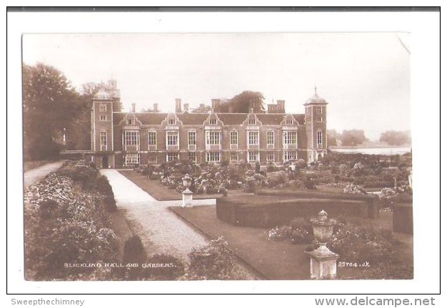 RP Norfolk Blickling Hall And Gardens Valentines 89704 TOPIARY STATELY HOME HOUSE  USED 1933 - Andere & Zonder Classificatie