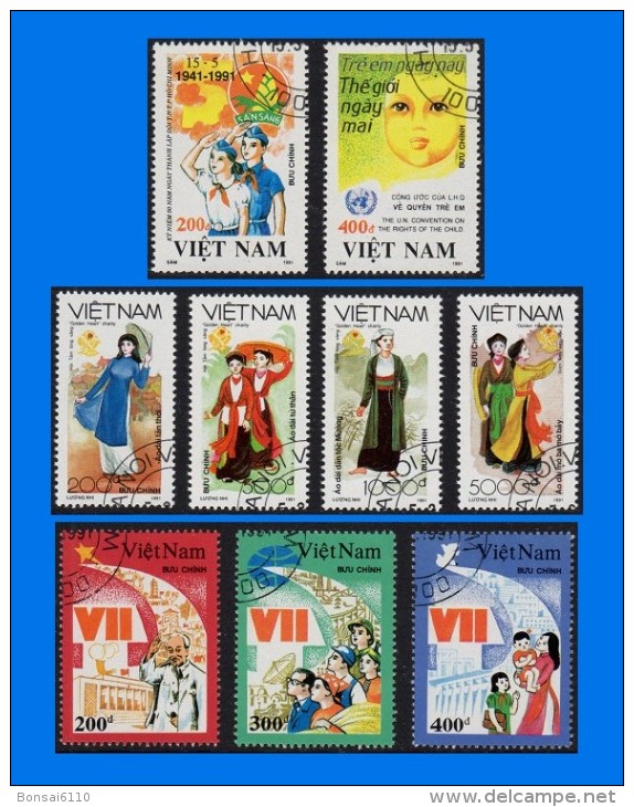 VN 1991-0012, Collection Of 3 Sets, CTO VFU - Vietnam